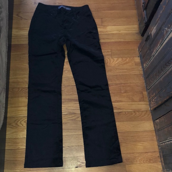 NWOT Christopher Blue Black Velvet Straight Leg - Picture 2 of 8